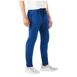 Members Mark Mens Pants Size XXL Blue Glory Tech Fleece Relaxed Pockets 32 Ins